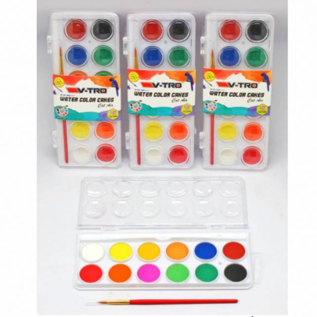 

V- TRO WATERCOLOR 12 WARNA