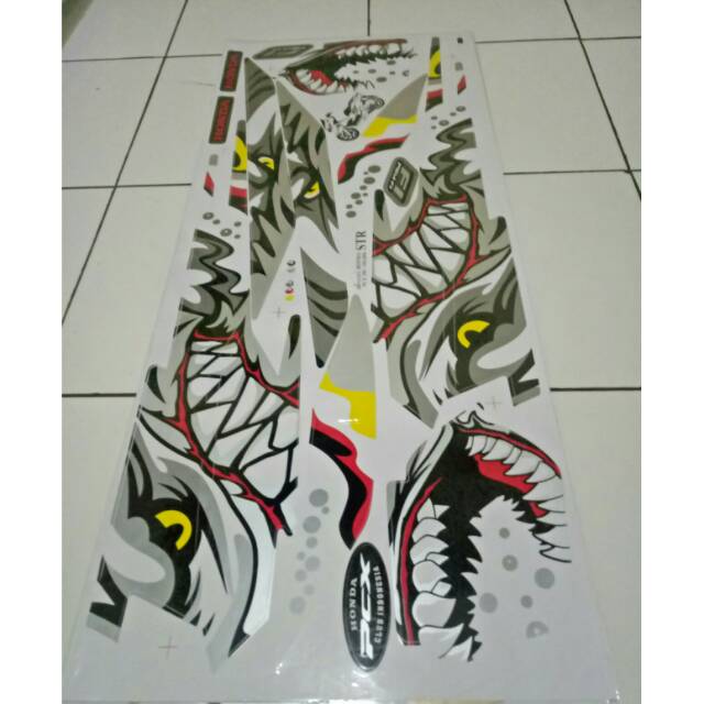 striping sticker variasi Honda PCX shark