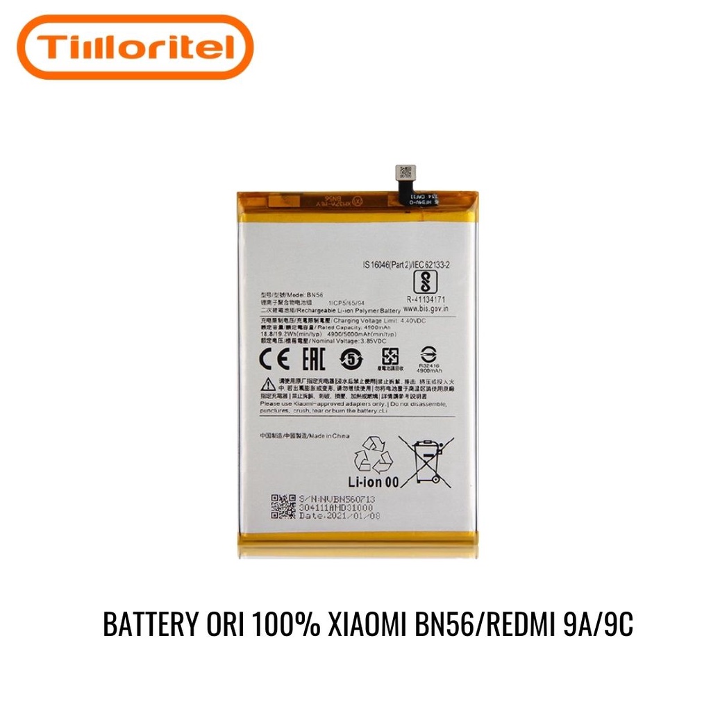 BATTERY BATERAI BATRE ORI 100% XIAOMI BN56 / REDMI 9A / REDMI 9C