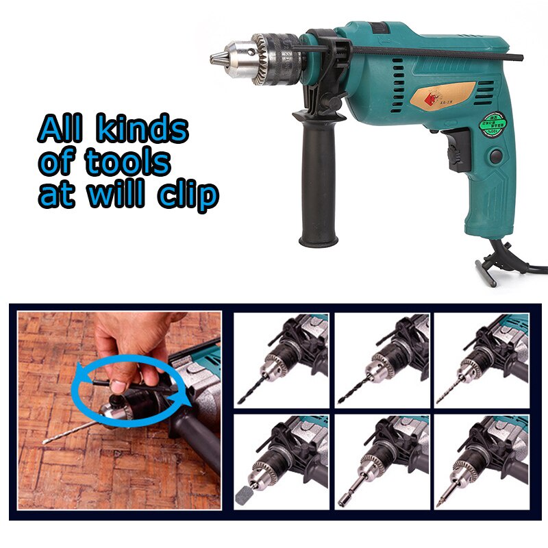 REAIM【Garansi 3 Tahun】13mm Mesin Bor Impact Drill Koper Set Besi Kayu Tembok 500W Modern Electric Impact Drill Mesin Bor Listrik  Set Aksesoris Box