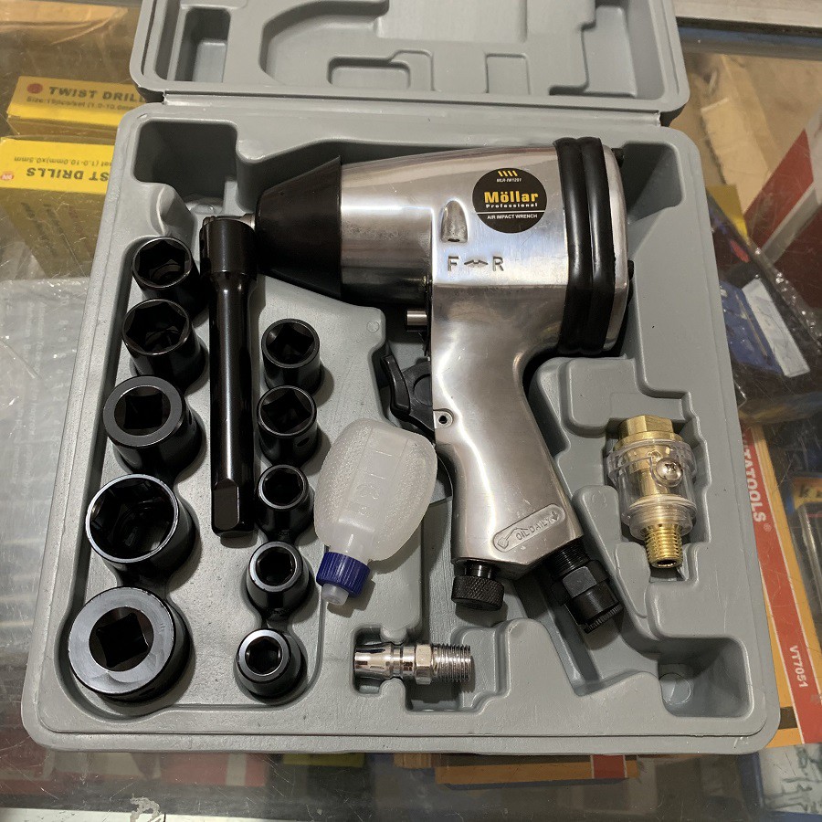 Air Impact Wrench Kit Mollar 1/2 Inch / Mesin Buka Baut Kompresor Mollar 1/2IN