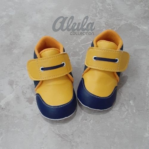 Alula Sepatu Bayi Baby Shoes Prewalker Flat Tali Laki Laki Lucu Dan Murah