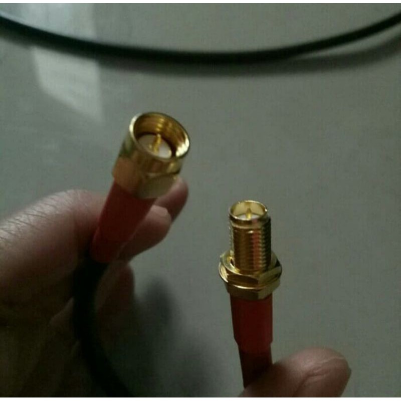 kabel pigtail sma male to rp sma female rg58 20 meter