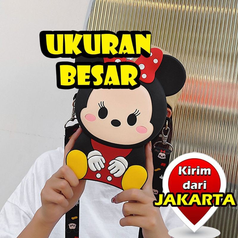 Tas Slempang. Tas Ransel Anak Rubber Jelly Big Size
