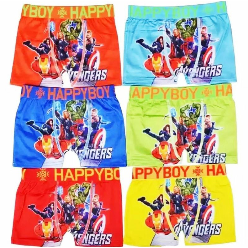 PROMO 4 PCS CELANA DALAM ANAK LAKI LAKI - BOXER ANAK LAKI LAKI MOTIF HERO