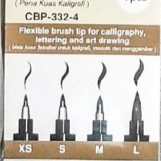 

JOYKO CALLIGRAPHY BRUSH PEN CBP-332-4 / PENA KUAS KALIGRAFI