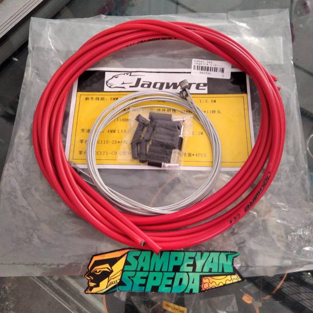 Kabel Set Sepeda Jagwire Kabel Rem Cakram Shifter Sepeda MTB Federal Lipat Merah