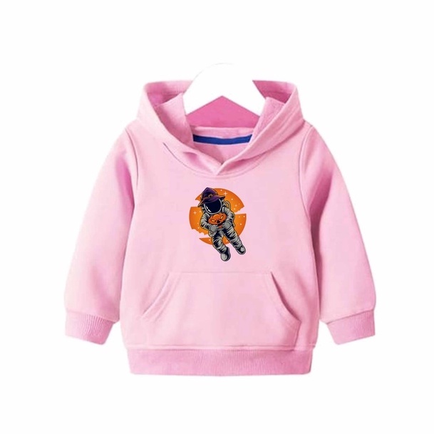 Hoodie Astronot Anak Fleece Pakaian Anak