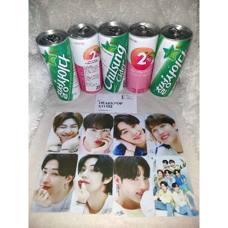 

Chilsung Cider X BTS FREE 8 PHOTOCARD Chilsung Peach dan Chilsung Lemon [Bisa COD] READY STOCK