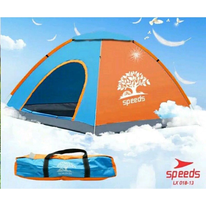 BEST SELLER Tenda Camping Speeds LX 018-13 | Tenda Dome 2–3 Orang Ringan & Kokoh