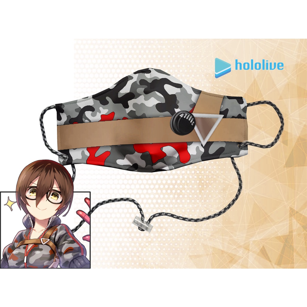 MASKER KAIN N95 2PLY - HOLOLIVE ROBOCO SAN