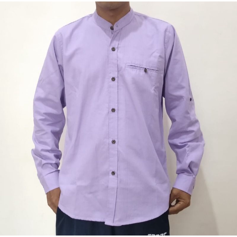 Kemeja Pria / Kemeja Warna Lilac / Kemko Terbaru Warna Lilac / Best Seller Kemko Warna Lilac