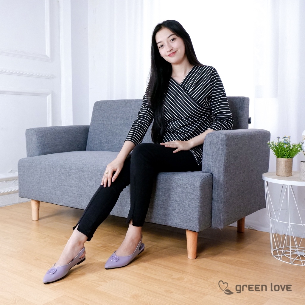 Green Love Sepatu Flat LUCY