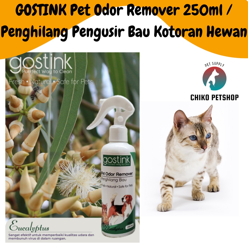 GOSTINK Pet Odor Remover 250ml Penghilang Pengusir Bau Kotoran Hewan