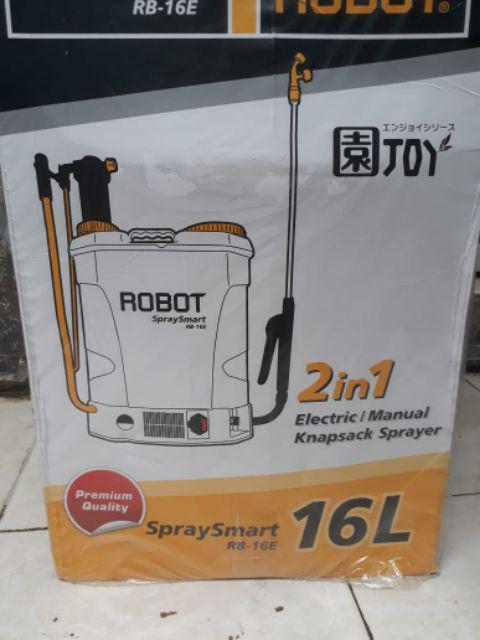 Sprayer  Hama/disenfektan Robot Rb-16e 2 In 1  Spraysmart  Pestisida Elektrik Dan Manual 2in1