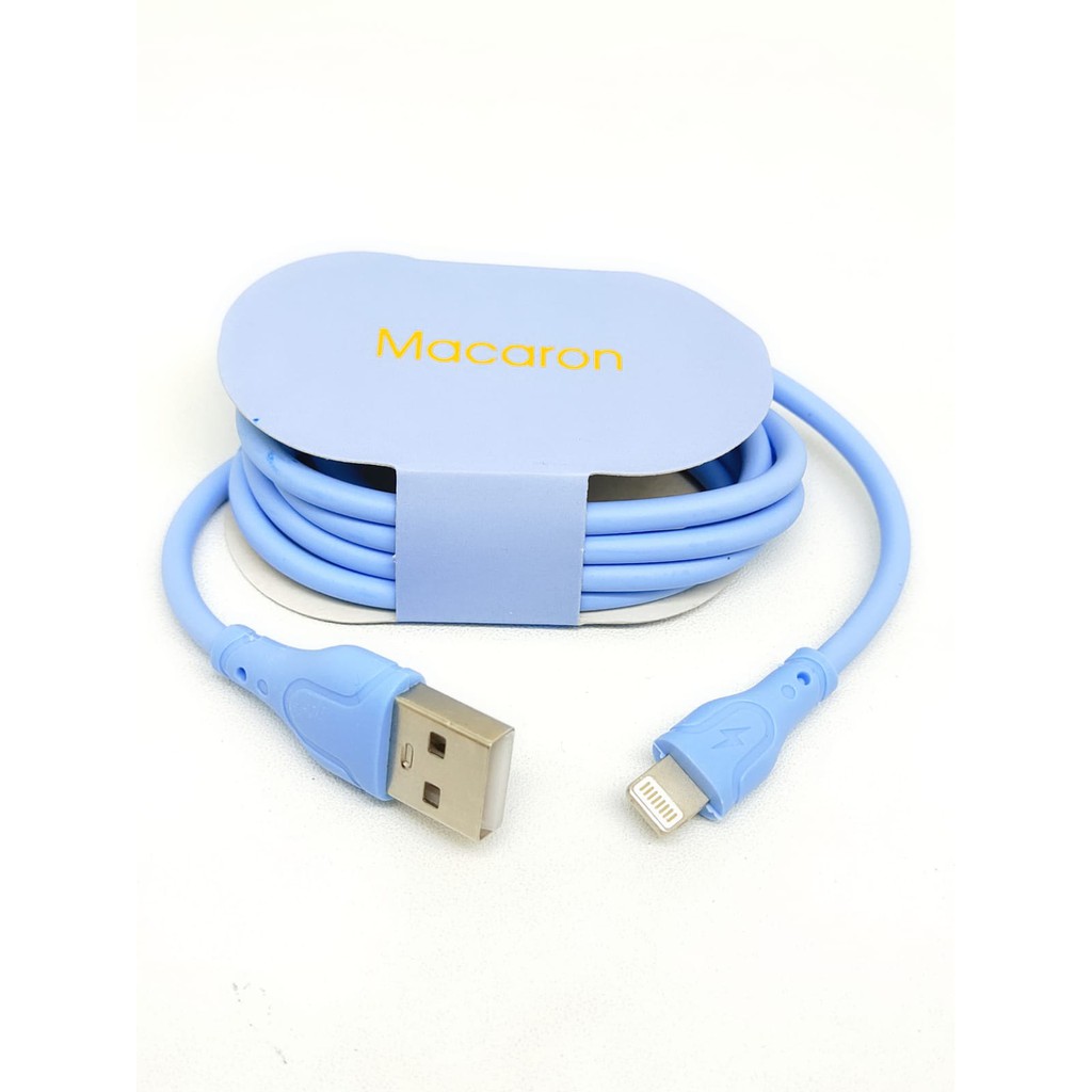 DCM Data Cable MACARON 2.4A Fast Charging Kabel Casan Micro iPhone TypeC Kabel Data Bulat