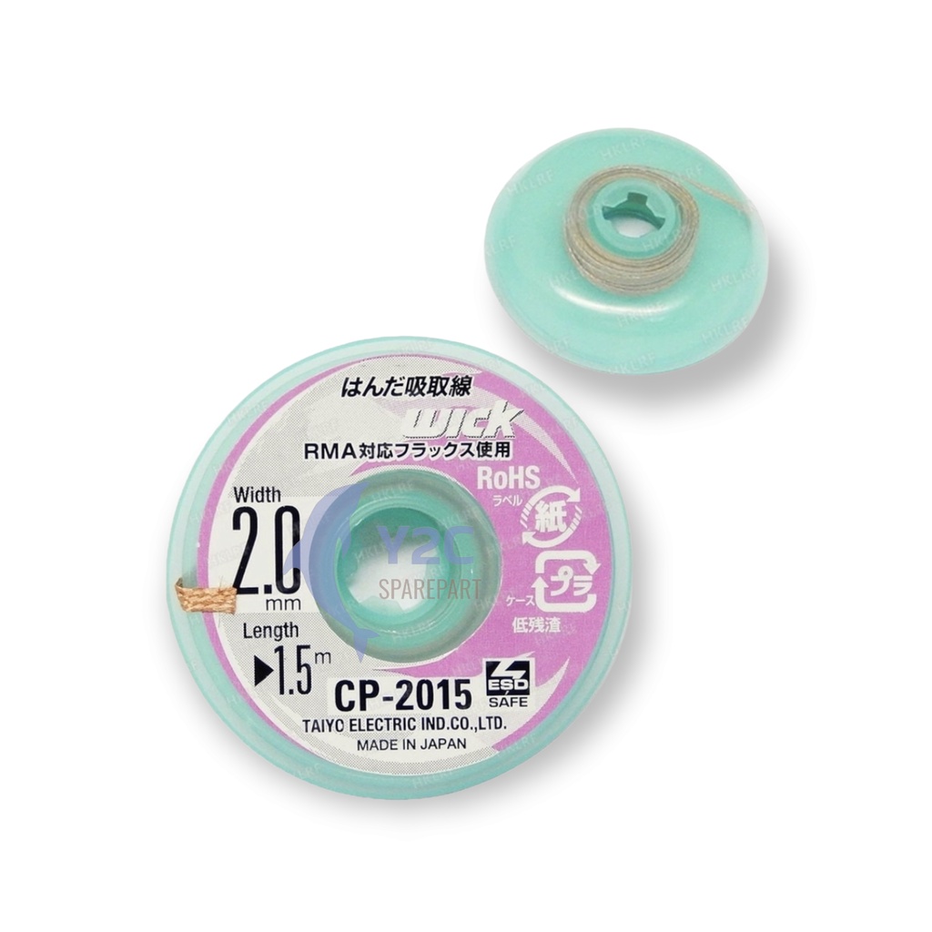 SOLDER WICK GOOT 2015 2MM ORIGINAL JEPANG PANJANG 1.5 METER / PITA SOLDER / ALAT SERVIS SERVICE HP
