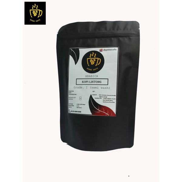 

Kopi Lintong sumatra 200 Gram ( Biji / Bubuk ) Gakkecoffe