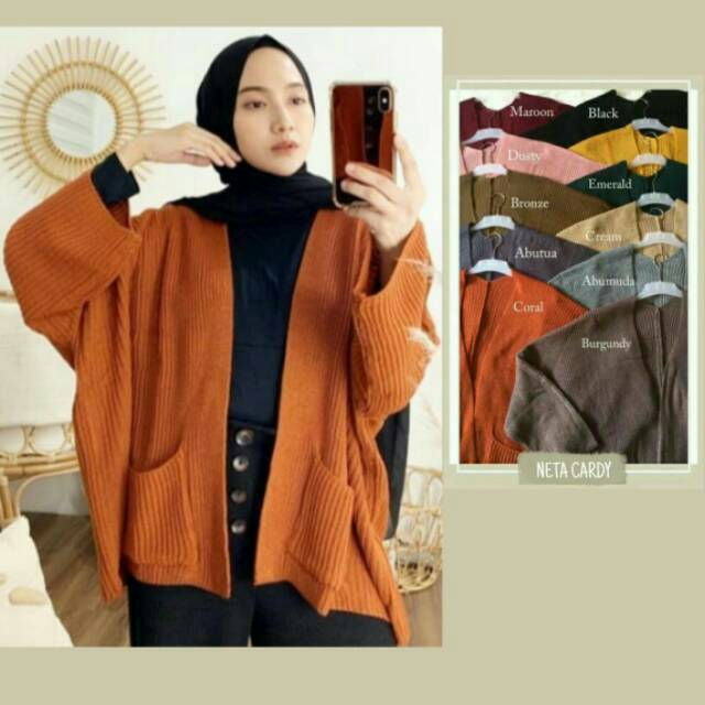 Loocy cardy Oversize  cardy jumbo sweater  rajut  knitted 