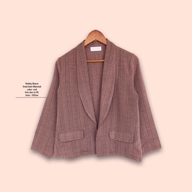 READY STOCK [SIAP KIRIM] ATASAN WANITA | LUARAN WANITA | BLAZER WANITA | BAJU WANITA - NOBBI BLAZER 