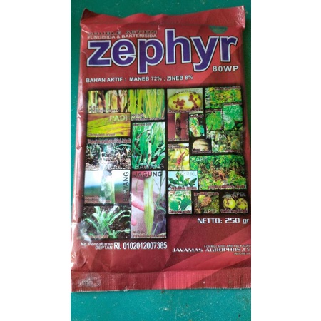 FUNGISIDA DAN BAKTERISIDA ZEPHYR 80 WP 250 GRAM