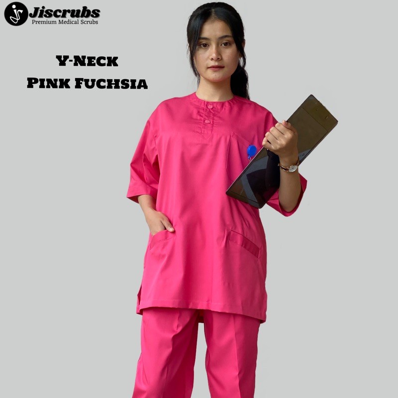 Baju Oka lengan Pendek Seragam Medis Baju Dokter Baju Stenen Baju Scrub Baju Jaga Baju Dinas Malam