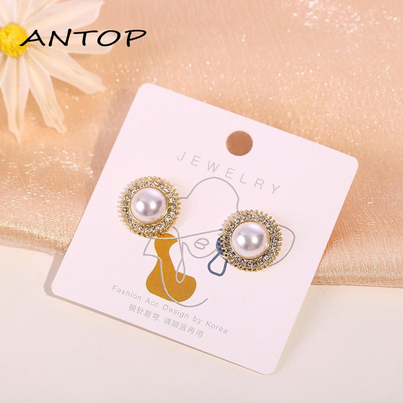 Anting Mutiara Berlian Imitasi Untuk Perhiasan