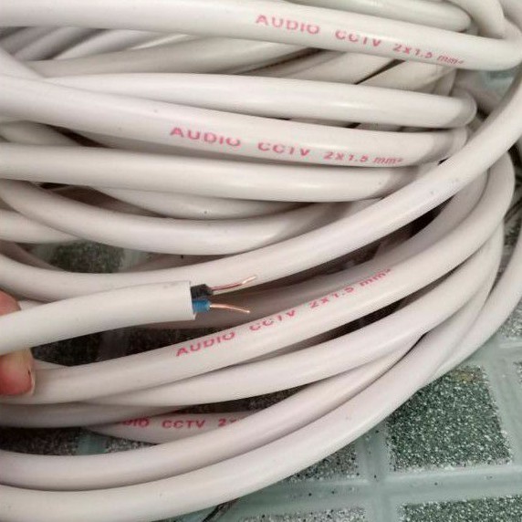 Kabel Listrik Kawat Tembaga Ekonomis Murah 2 x 1.5 (Per Meter)