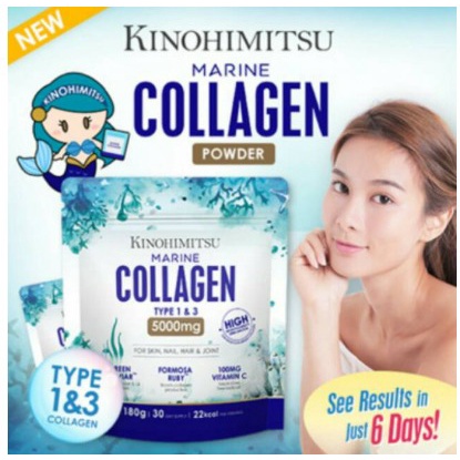 KINOHIMITSU MARINE COLLAGEN POWDER 180gr [30days supply]