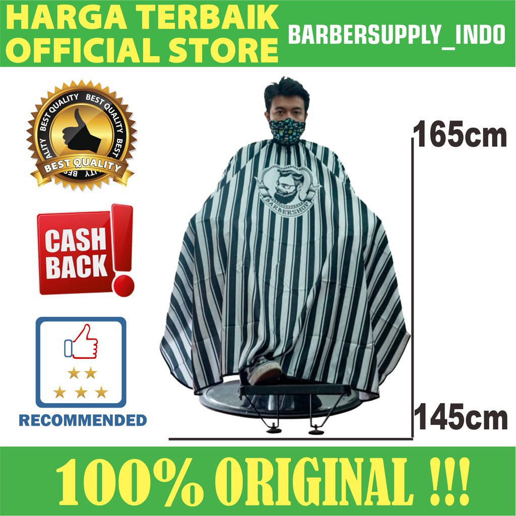 CAPE / KEP / KAIN KIP CUKUR BARBER PANGKAS SALON GARIS BARBERSHOP