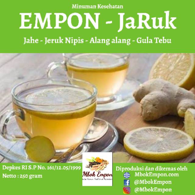 

EMPON JaRuk (Jahe & Jeruk Nipis) 250 gram