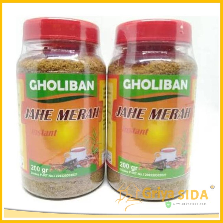 Jahe Merah Instan Gholiban 200gr Bubuk Serbuk jahe merah instant botol PROMO!