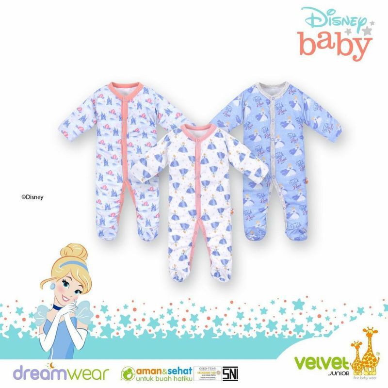 Sleepsuit Baju Tidur Velvet Junior bayi Dreamwear piyama sambung Makassar