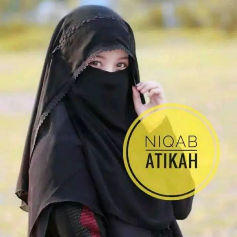 NiQAB ATIKAH | NIQAB BUTTERFLY | CADAR RENDA bahan chiffon