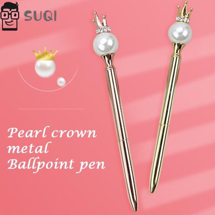 

(BISA COD) Suqi Pulpen Dengan Hiasan Mahkota Bahan Metal Untuk Menulis BERGARANSI Kode 1428