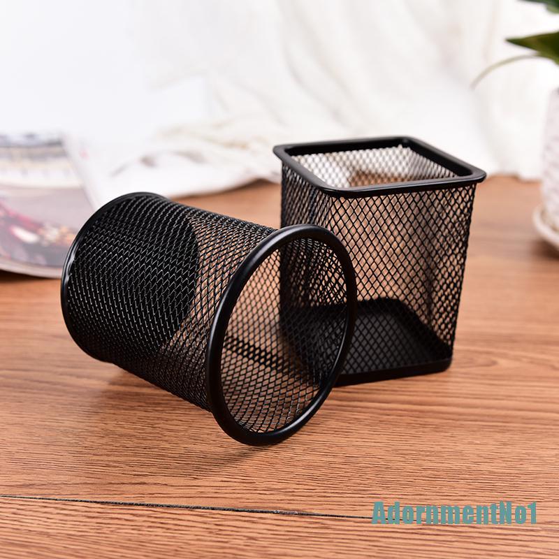 [AdornmentNo1]Office Desk Pen Pot Ruler Scissor Pencil Holder Cup Mesh Organizer Container New