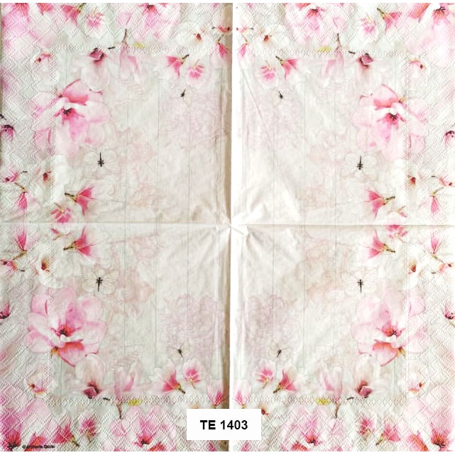 Tisu Napkin Kerajinan  Decoupage  Eropah  33X33 CM TE 1403 TTS