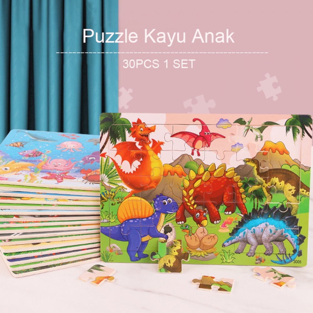 Halobaby Puzzle Kayu Mainan Edukasi anak bayi / Wooden Toys/mainan edukasi puzzle kayu anak