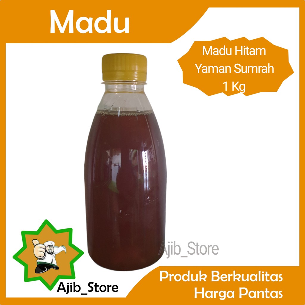 (Grade Super) MADU HITAM YAMAN SUMRAH 1kg Sumroh Asli Arab Murni 1 Kg