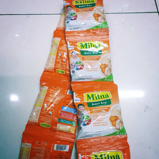 Milna Bubur Bayi Sachet 1renceng isi 8pcs