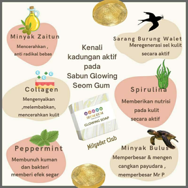 SEOM GUM FEMININE HYGIENE/SEOM GUM GLOWING/Sabun khusus kewanitaan