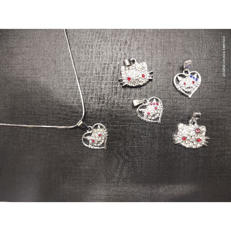 kalung rodium hello kitty