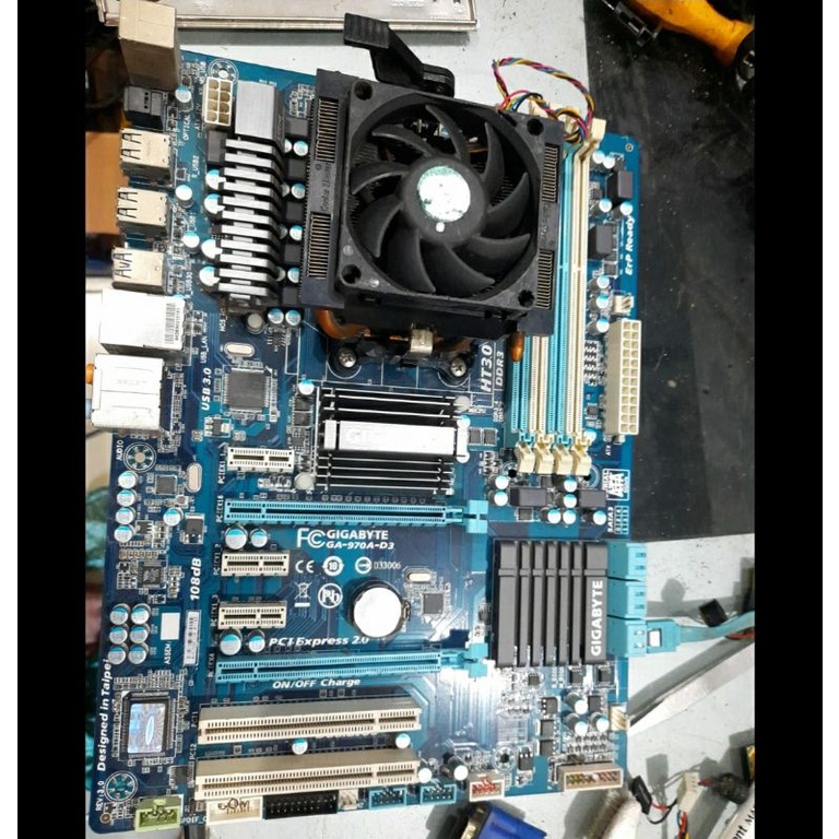 Jual Gigabyte 970 AM3+ Motherboard Support FX 8350 8370 Shopee Indonesia