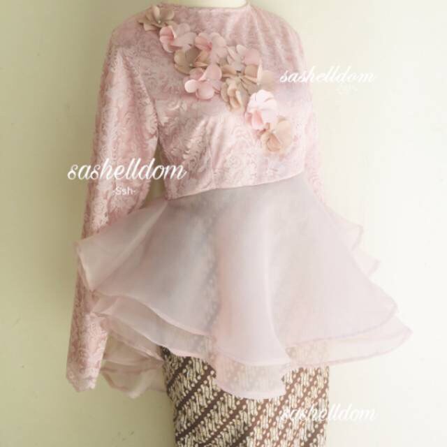 BLOUSE ORGANZA PESTA/KONDANGAN/HIJAB/PINK PALLE/WISUDA
