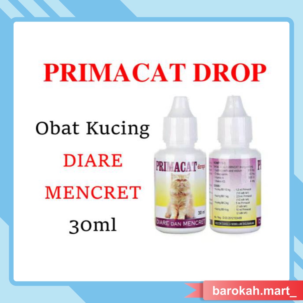Primacat Obat Diare &amp; Mencret Kucing - Primacat Drop 30ml