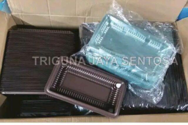 Mika Brownies M Tanggung 50pcs Pack Tray Box Sushi Kotak Brownies Sedang Medium Surabaya