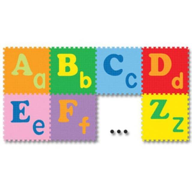 Mainan Edukasi Anak Karpet Matras Puzzle Evamat Evamats Abjad ABC