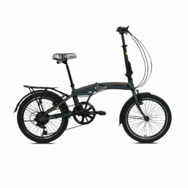 Sepeda lipat folding bike pacific veloce alloy 7 speed 20 inch