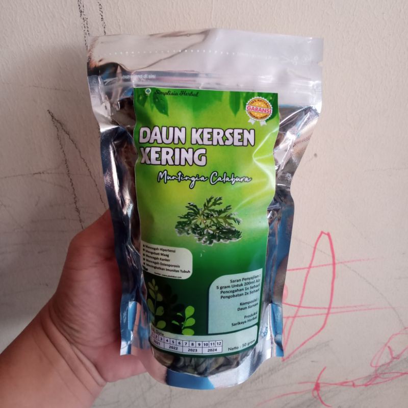 

Simplisia Daun Kersen kering murni