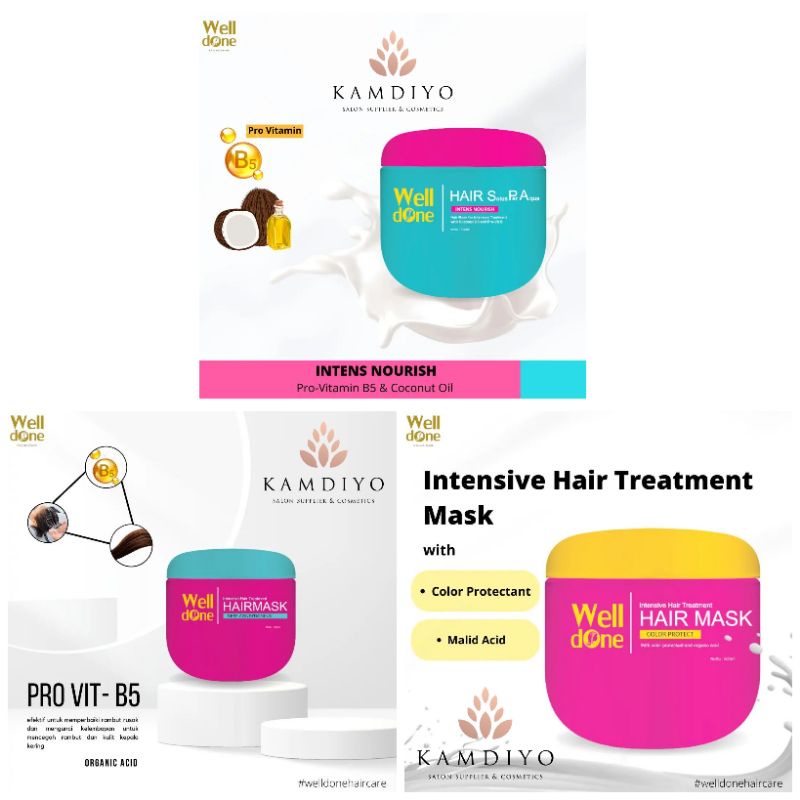 Welldone Hair Mask Hair Spa - 500ml | Well Done